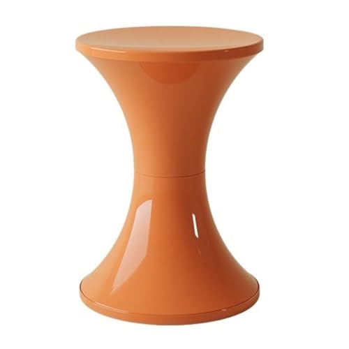 Lijiaxiuyc-101 Wohnzimmertisch Bunter Mini-Sofa-Beistelltisch, Kleiner Nachttisch, Aufbewahrungstisch, Heimhocker, Ecktisch Gartentisch(Orange) von Lijiaxiuyc-101
