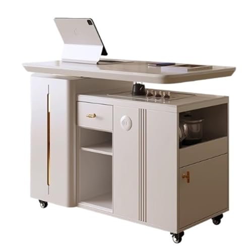 Lijiaxiuyc-101 couchtisch Mobiler Teetisch, Kleiner Teewagen, moderner Steinplatten-Beistelltisch, drehbarer Couchtisch, Sofa-Sideboard teetisch von Lijiaxiuyc-101