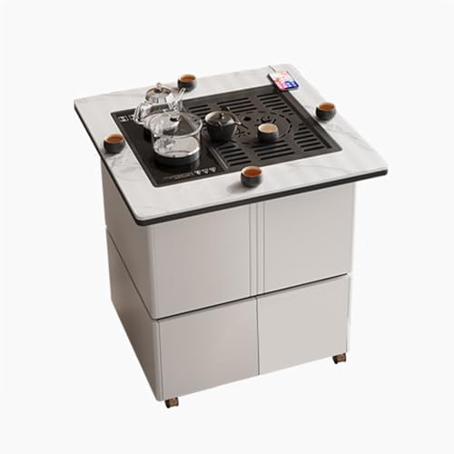 Lijiaxiuyc-101 couchtisch Mobiler Teewagen, anhebbarer Couchtisch mit kochendem Wasser, geeignet for Wohnzimmer und Büros teetisch(Weiß) von Lijiaxiuyc-101