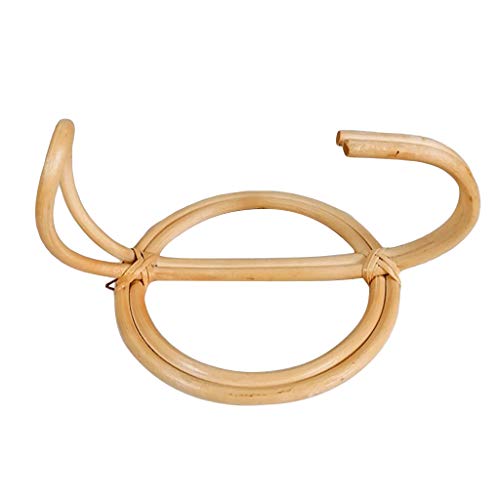 Lijun Nordic Natural Rattan Wandhaken Kleiderbügel Hängende Hut Mantel Organizer Rack von Lijun
