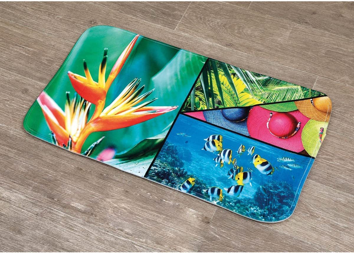 LikeKa Badematte 45x75 cm Badezimmerteppich Badteppich Badvorleger mit Muster, Island LikeKa Badematte 45x75 cm Badezimmerteppich Badteppich Badvorleger mit Muster, Island von LikeKa