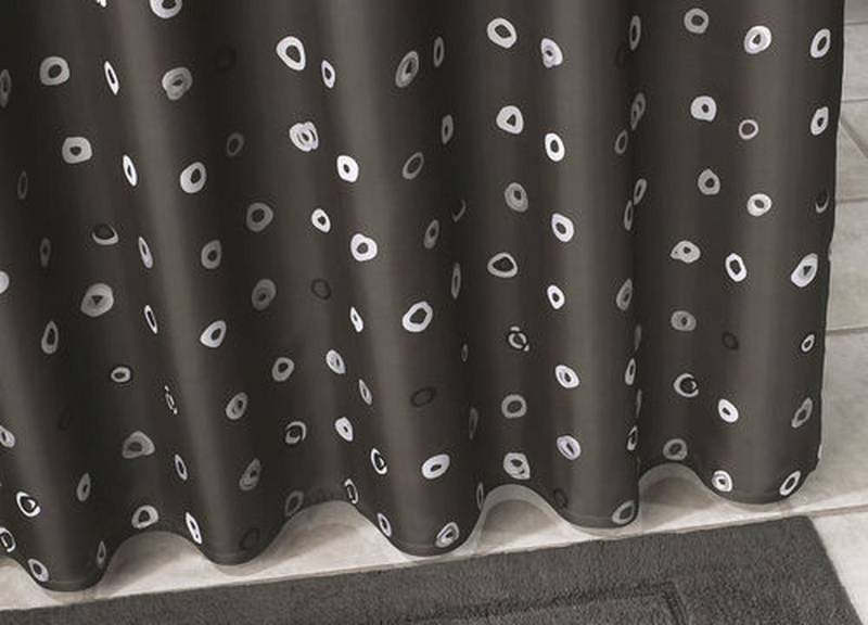 LikeKa Duschvorhang Textil Anti-Schimmel wasserdicht Schimmelresistent 120 cm Breit, Breite 120 cm, Anti-Schimmel Beschichtet, Waschbar 40°C von LikeKa