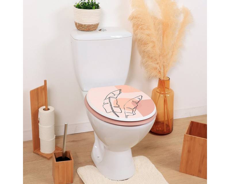 LikeKa WC-Sitz Toilettensitz mit MDF-Holzkern Toilettendeckel WC Deckel Klositz von LikeKa