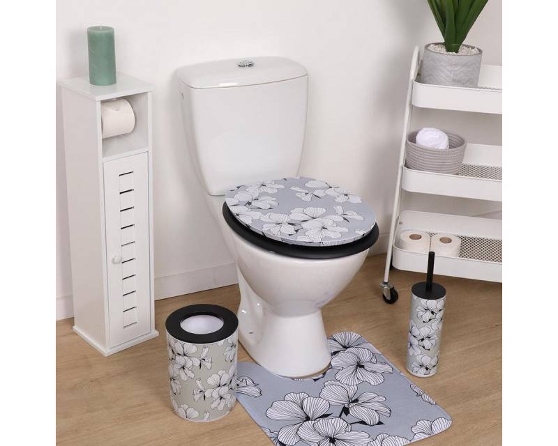 LikeKa WC-Sitz Toilettensitz mit MDF-Holzkern Toilettendeckel WC Deckel Klositz von LikeKa