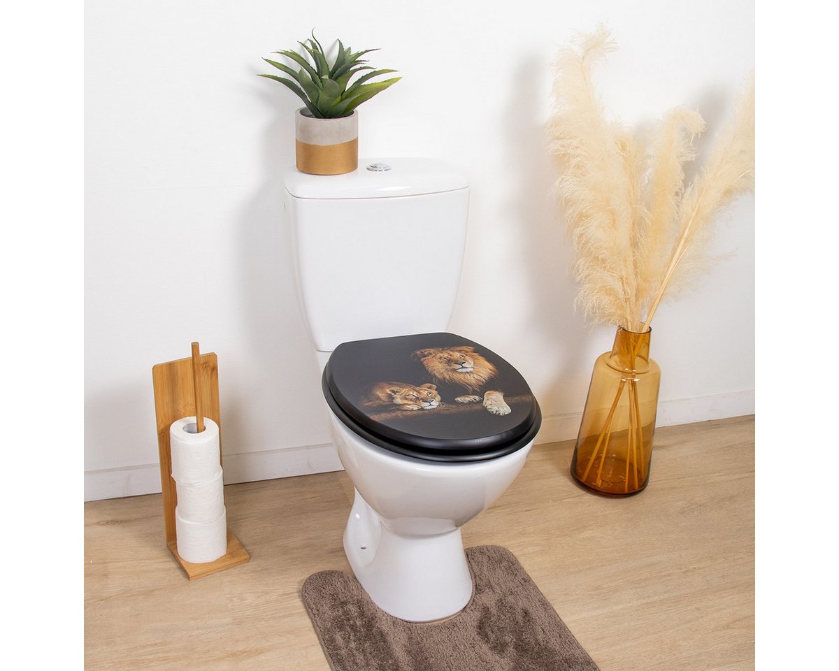 LikeKa WC-Sitz WC Deckel Toilettensitz aus Holz von LikeKa