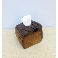 Taschentuchdose, Taschentücherbox, Kästchen Aus Holz, Antike Box, Treibholzdose, Rustikales Taschentuchkästchen, Einzigartige Seltene Box von LikeWoodByNitty