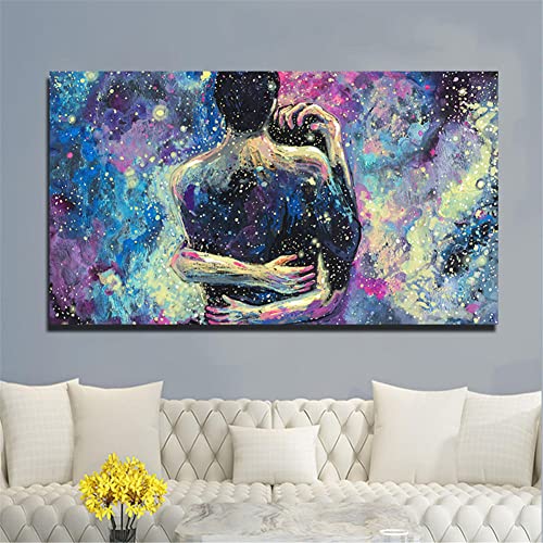 Likixin 5D Diamond Painting Set,Paar umarmt DIY Diamond Painting,Diamant Painting Bilder Groß,Diamant Malerei Erwachsene & Kinder,Strass Stickerei Kunsthandwerk House Wall Dekoration 50x100cm 20x39in von Likixin