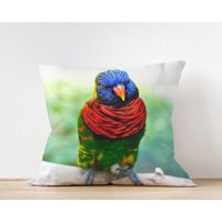 Vogel Kissen Papagei Farbe Lorikeet - Natur Home Decor Vogel Kissen Papagei Farbe Lorikeet - Natur Home Decor von LilBitsOfLight