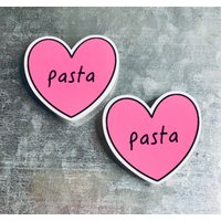 Pasta Magnet | Herz Dekor 1stk von LilCrocsCustoms