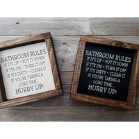 Bad Regeln Rustikale Holz Gestalteten Zeichen-Bad-Zeichen von LilRusticSignShoppe