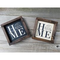 Hause Camper Holz Gerahmt Mini Zeichen von LilRusticSignShoppe