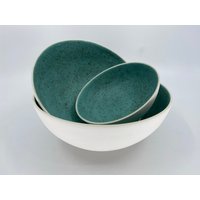 Handgedrehte Schüssel Set. 3Er Unikat Signiert Und Datiert Vom Künstler. Kostenloser Versand in Großbritannien von LilacDaysDesigns