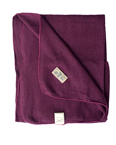 Lilano, Leichte Merino/Seide Babydecke, 70% Wolle (KBA), 30% Seide, 210 Gr./m² (Beere) von Lilano