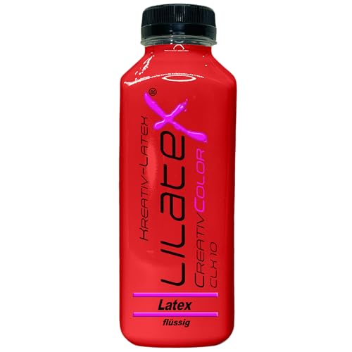 500 ml Lilatex farbiges Creativ-Latex dünnflüssig Flüssiglatex/Farblatex/Latexmilch/Naturlatex (rot) von Lilatex