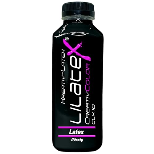 500 ml Lilatex farbiges Creativ-Latex dünnflüssig Flüssiglatex/Farblatex/Latexmilch/Naturlatex (schwarz) von Lilatex