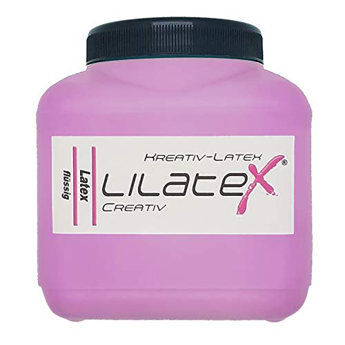 Lilatex 1 Liter farbiges Flüssiglatex/Farblatex/Latexmilch - dünnflüssiges Naturlatex (Purpur lila) von Lilatex