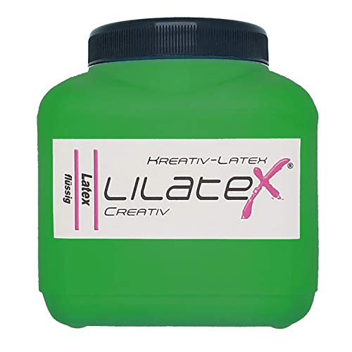 Lilatex 1 Liter farbiges Flüssiglatex/Farblatex/Latexmilch - dünnflüssiges Naturlatex (moosgrün) von Lilatex