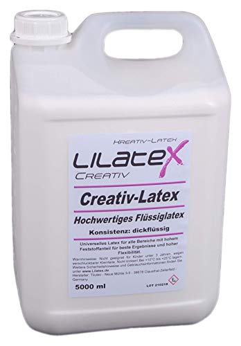 Lilatex Dickflüssiges Latex/Latexmilch 5 Liter von Lilatex