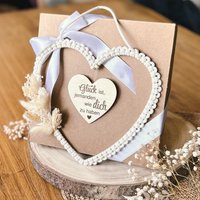 Makramee Türkranz, Herz Mit Trockenblumen, Holzschild Gravur, Wanddekoration, Personalisiert Makramee Türkranz, Herz Mit Trockenblumen, Holzschild Gravur, Wanddekoration, Personalisiert von LilaviaArt