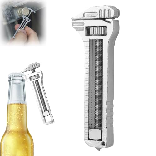 Lilbitty Mini Multitool Wrench, Compact Titanium Multitool, Multifunctional Bottle Opener, Mini Alloy Multi tool for Everyday Prep, Backpacking, Camping, and Hiking,Beer Opener von Lilbitty