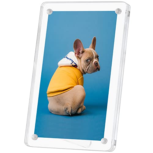 LileZbox Bilderrahmen aus Acryl, magnetisch, rahmenlos, 15,5 x 20,5 cm, tolles Geschenk für Familie, Babydokumente, Bilderrahmen, 5 Stück von LileZbox