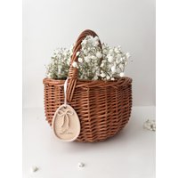 Osterkörbchen Mit Personalisiertem Osteranhänger | Osterkorb Osternest Osterkörbchen Mit Personalisiertem Osteranhänger | Osterkorb Osternest von LileoShop