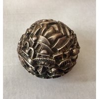 "Vintage Signiert 925 Sterling Silber "Jerusalem Rose" Relief Briefbeschwerer Globe." "Vintage Signiert 925 Sterling Silber "Jerusalem Rose" Relief Briefbeschwerer Globe." von LiliasAntiques