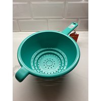 Guzzini Küchensieb Vintage Groß Grün/Mint Neu Unbenutzt Chef Line 1980Er Jahre Italien, Küchenutensilien von Liliiascollection