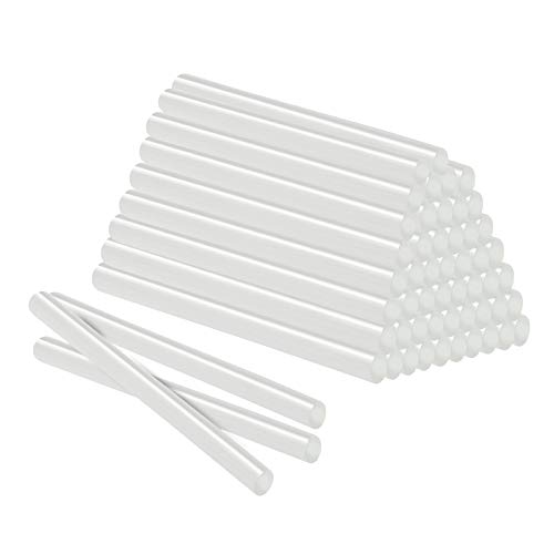 Lilin Heißklebestifte Heißklebesticks 11x200mm 100 Stück (ca. 2 Kilo) - DIY Ersatzsticks Klebesticks für Heißklebepistole (Semi-transparent 11x200 mm,2KG) von Bhgytec