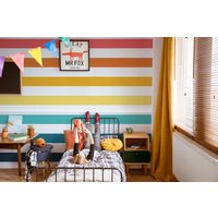 Retro-Regenbogen-streifen-Wandaufkleber, Regenbogen-Wandaufkleber, Kinderzimmer-Wanddekoration. Jungen-Tapete, Spielzimmer-Dekoration, Abnehmbare von LilinMomo