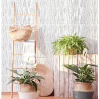 Abstrakte Endlose Vertikale Linien Tapete Geometrisch Schwarz Weiß Peel & Stick Abnehmbare Custom Farben Selbstklebend Wandbild 082 von LilinMomonWallpaper