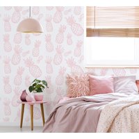 Ananas Tapete - Custom Color Peel & Stick Abnehmbare Tropical Welcome Selbstklebend Muster -104 von LilinMomonWallpaper