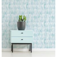 Aquarell Blaue Welle Tapete - Küstenwelle Thema Abziehen Und Aufkleben Abnehmbare Strand Abnehmbar Selbstklebend 387 von LilinMomonWallpaper