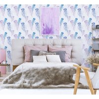 Custom Color Qualle Tapete - Unisex Bunte Peel & Stick Abnehmbare Für Jeden Raum Selbstklebendes Wandbild 144 von LilinMomonWallpaper