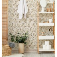 Zarte Florals Und Botanicals Tapete - Custom Color Floral Muster Peel & Stick Abnehmbare Selbstklebendes Wandbild 364 von LilinMomonWallpaper