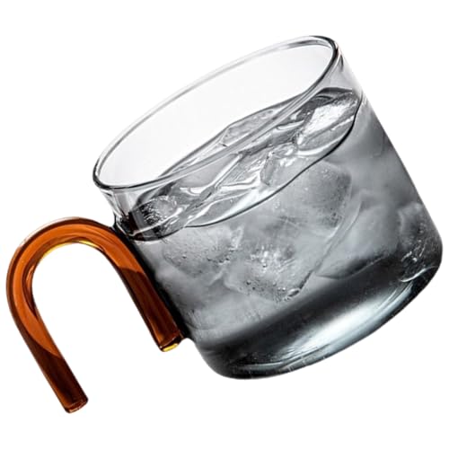 Glasbecher Für Heiße Oder Kalte Getränke 300 Ml Kapazität Runde Einzelkaffeetasse Elegante Espresso Glaswaren Für Home Verwenden Sie Einzelne Glaswaren. von Lilinzhi