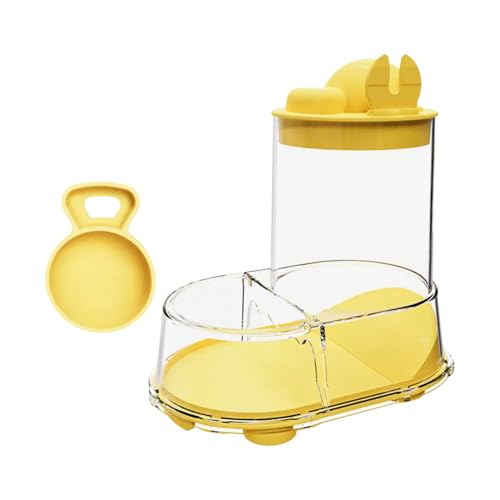 Großer Kapazität Automatischer Hamster Feeder Plastik Clear Food Dish Bowl Spender Für Eine Einfache Überwachung Und Einfache Fütterung Kunststoff Automatischer Haustierfuttermittel von Lilinzhi
