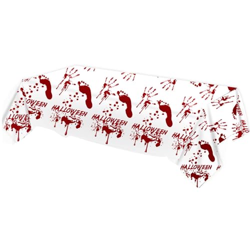 Horror Themen Handabdruck Tischdecke von Lilinzhi