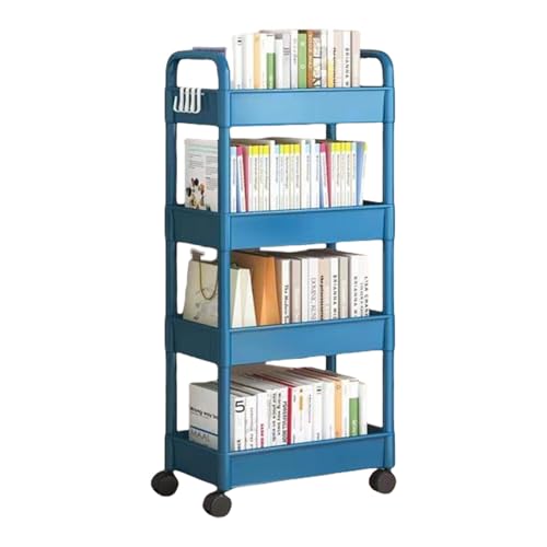 Lilinzhi 4 Ebenen Snacks Aufbewahrungsströme Easy Assembly Rolling Cart Tragbarer Rack Für Camping Und Freien Bewegliche Für Schlafzimmerorganisationen von Lilinzhi