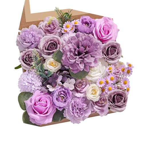 Lilinzhi Künstliche Seidenblume Verschiedene Farbstoff Flower Box Home Hochzeit Geburtstagsfeier Dekoration Set Bastelblumen Für Scrapbooking Und Rahmen Lilinzhi Künstliche Seidenblume Verschiedene Farbstoff Flower Box Home Hochzeit Geburtstagsfeier Dekoration Set Bastelblumen Für Scrapbooking Und Rahmen von Lilinzhi