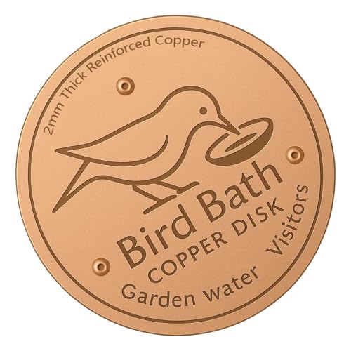 Lilinzhi Kupfer Vogelbad Sauberer Festplattenreinigungsscheibe Kupferplatte EPA Registriert Reduziert Schleim 120 Monatliche Minuten Gespeicherte Vogelbad Reiniger von Lilinzhi