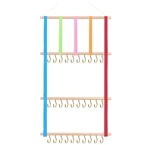 Lilinzhi Raumeeffiziente Wandmontierte Haarnadel Speicher Organisatoren Nordische Häuser Dekore Kinderzimmerdekoration Mit Waschbaren Stofftaschen Skandinavisches Haarzubehör Rack von Lilinzhi