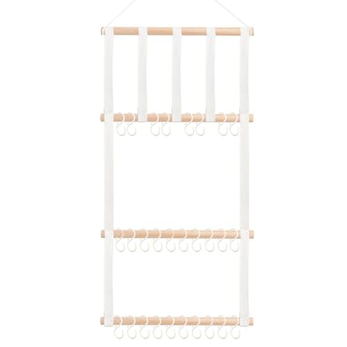 Lilinzhi Raumeeffiziente Wandmontierte Haarnadel Speicher Organisatoren Nordische Häuser Dekore Kinderzimmerdekoration Mit Waschbaren Stofftaschen Skandinavisches Haarzubehör Rack von Lilinzhi