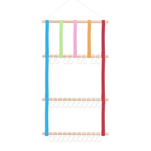 Lilinzhi Raumeeffiziente Wandmontierte Haarnadel Speicher Organisatoren Nordische Häuser Dekore Kinderzimmerdekoration Mit Waschbaren Stofftaschen Skandinavisches Haarzubehör Rack von Lilinzhi