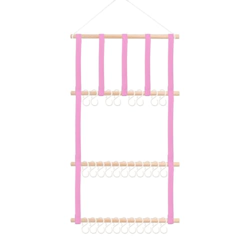 Lilinzhi Raumeeffiziente Wandmontierte Haarnadel Speicher Organisatoren Nordische Häuser Dekore Kinderzimmerdekoration Mit Waschbaren Stofftaschen Skandinavisches Haarzubehör Rack von Lilinzhi