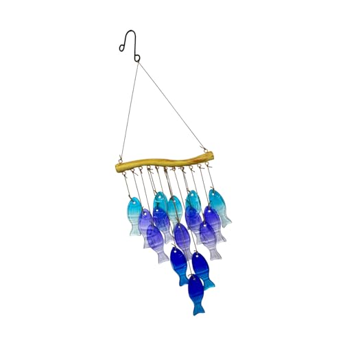 Lilinzhi Resistente Eisenwinde Chimes Mit Glas Künstlerischer Blattform Metallwinde Glocken Gärten Ornamente Wetterbeständige Windkinos Für Regnerische Klimazonen von Lilinzhi