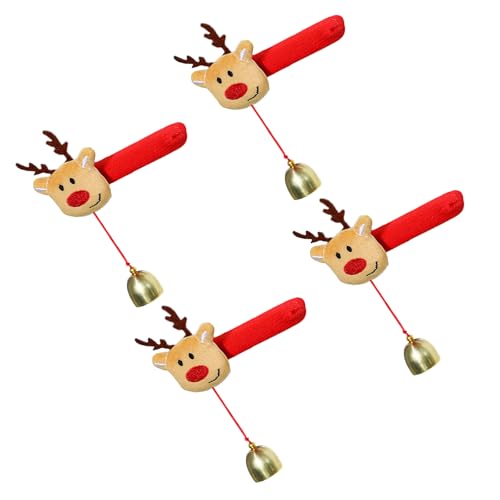 Lilinzhi Türgriffe Mit Weihnachtsmotiven Mit Glockenpackungen 4 Waschkleider Dekoren Elastizität Design Für Weihnachtsfeier Geschenk Festiven Türgriff Dekore von Lilinzhi