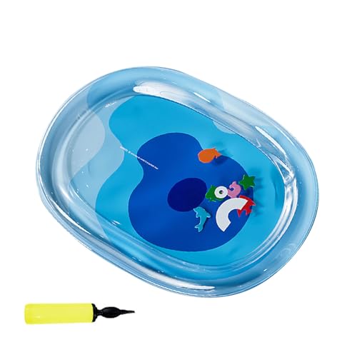 Lilinzhi Verdickte PVC Haustierkühlkissen Mit Inflator Für Innenraum Freien Kratzfeste Wassermatte Für Kleine Hund Und Katzen Aufblasbare Katzen Wasserpolster Mit Pumpe von Lilinzhi