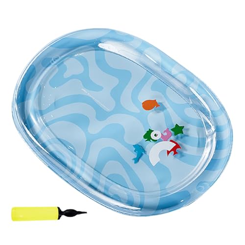 Lilinzhi Verdickte PVC Haustierkühlkissen Mit Inflator Für Innenraum Freien Kratzfeste Wassermatte Für Kleine Hund Und Katzen Aufblasbare Katzen Wasserpolster Mit Pumpe von Lilinzhi