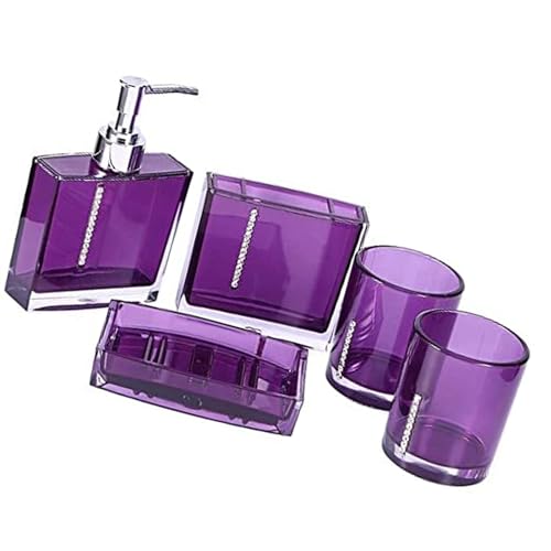 Luxurys 5 Piece Badezimmerzubehör Set Acryl Zahnbürstenhalter Mit Seifenspender Tasse Waschtisch Arbeitsplatten Organisatoren Moderne Zahnbürstenhalter Mit Tumblers Luxurys 5 Piece Badezimmerzubehör Set Acryl Zahnbürstenhalter Mit Seifenspender Tasse Waschtisch Arbeitsplatten Organisatoren Moderne Zahnbürstenhalter Mit Tumblers von Lilinzhi